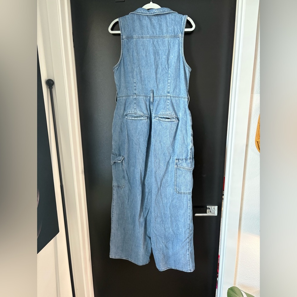 Universal Thread Blue Denim Jumpsuit - Picture 2 of 6